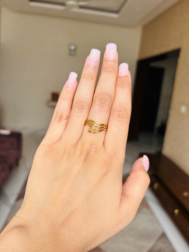Golden Line Ring